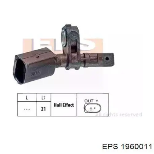 Сенсор АБС EPS 1960011 ціна, від 11.26 USD