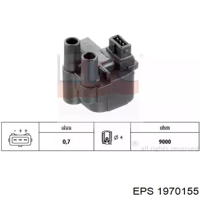 Котушка запалювання B0066 General Motors