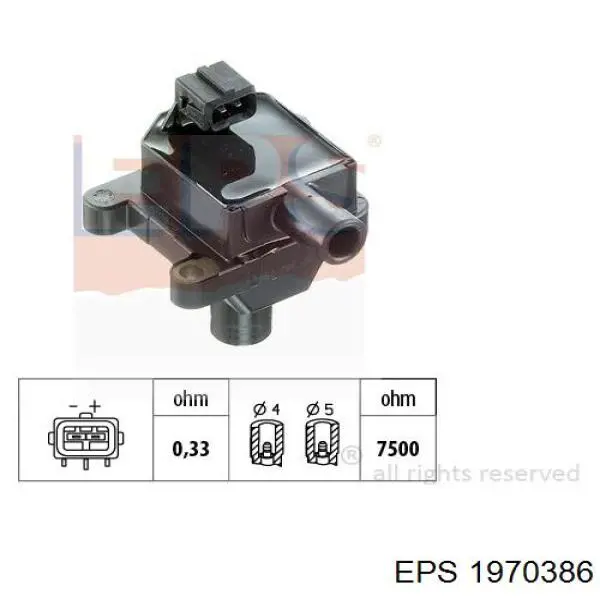 Котушка запалювання 1970386 EPS
