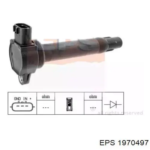 Котушка запалювання EPS 1970497 ціна, від 19.02 USD
