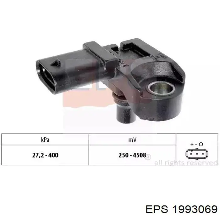 Купити PS10169 Delphi Датчик абсолютного тиску