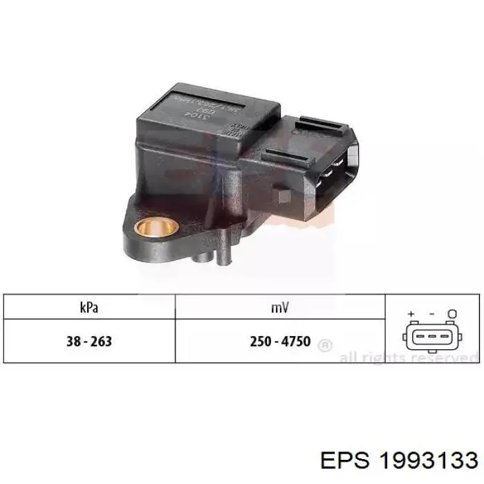 МАП Сенсор EPBMPN3V022Z NGK