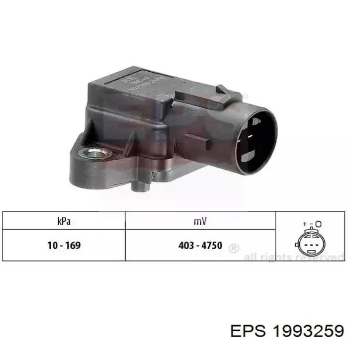 MAP сенсор Bosch 281002456 ціна, від 19.09 USD