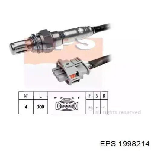 Лямбдазонд, датчик кисню до каталізатора 1998214 EPS