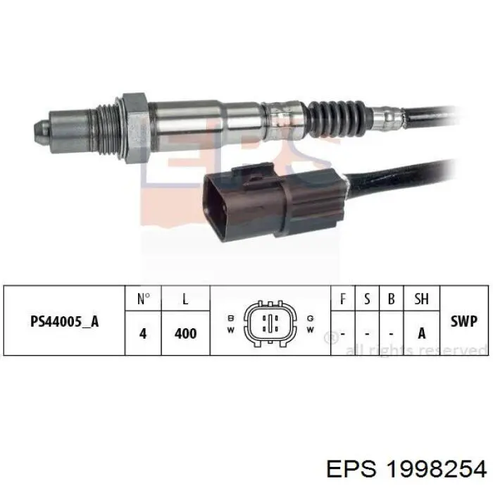 Лямбда-зонд, датчик кисню після каталізатора 1998254 EPS