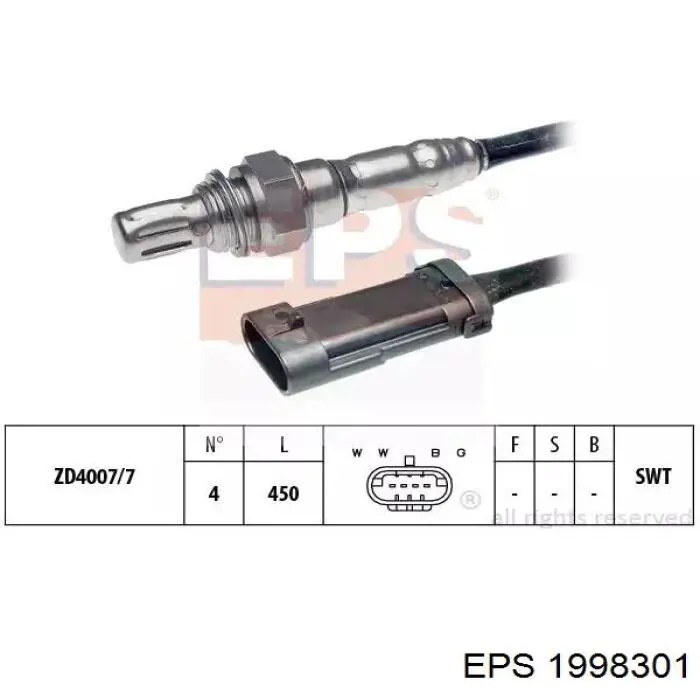 Купити 258006185 Bosch Лямбда-зонд, датчик кисню після каталізатора