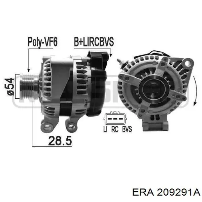 Генератор ERA 209291A ціна, від 138.85 USD