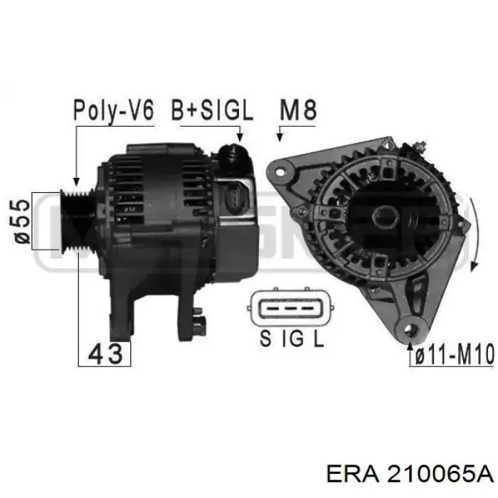 Генератор ERA 210065A ціна, від 63.57 USD