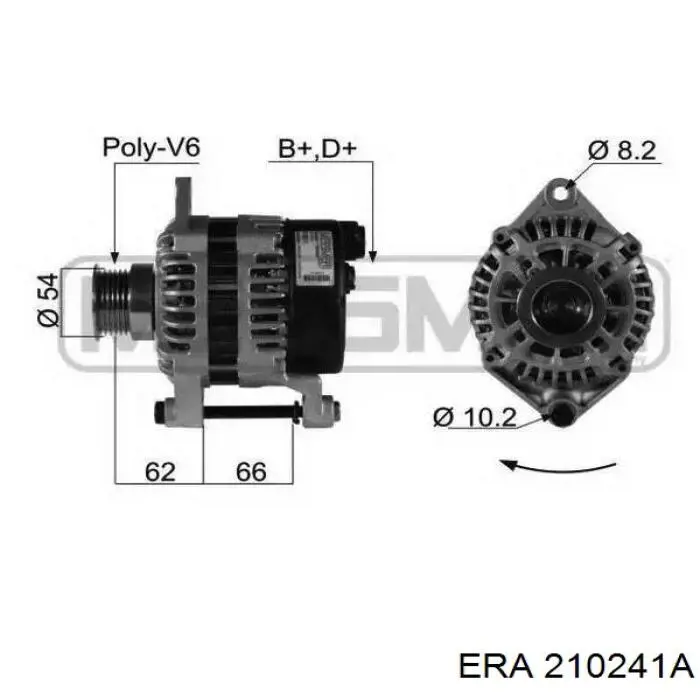 Генератор ERA 210241A ціна, від 135.02 USD