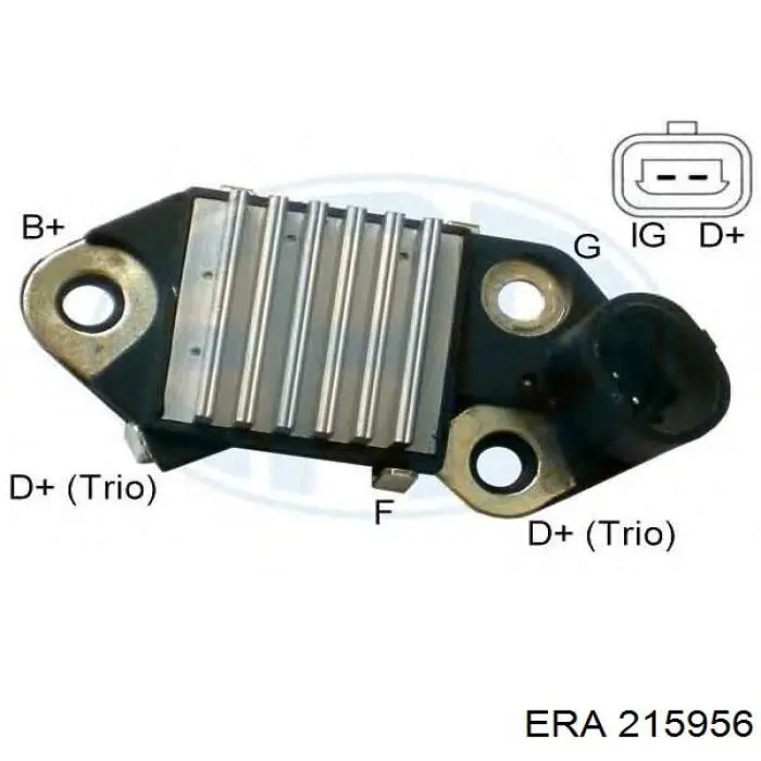 Реле-регулятор генератора, (реле зарядки) 215956 ERA