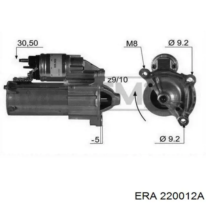 Стартер ERA 220012A ціна, від 63.18 USD