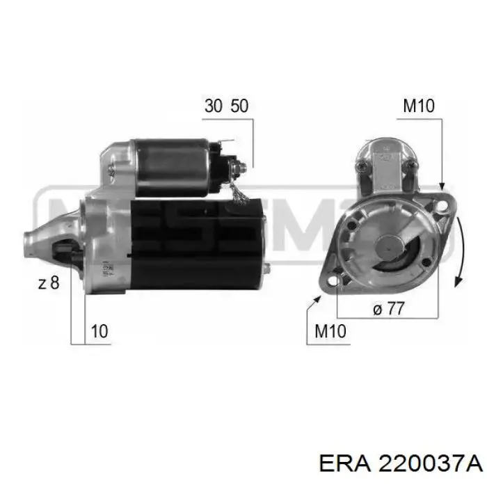 Стартер ERA 220037A ціна, від 85.53 USD