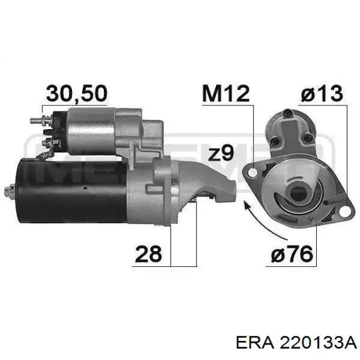 Стартер ERA 220133A ціна, від 88.78 USD