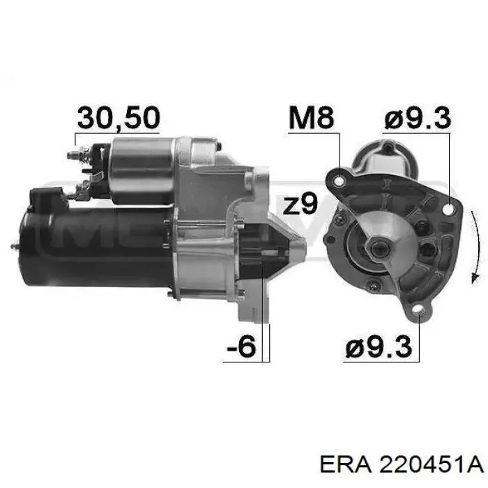 Стартер ERA 220451A ціна, від 72.99 USD
