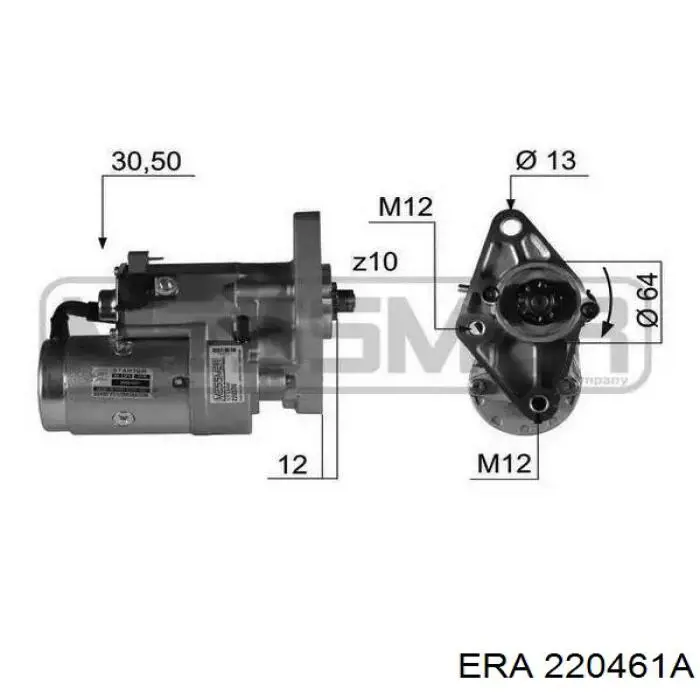 Стартер ERA 220461A ціна, від 80.81 USD