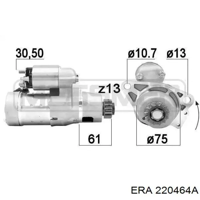 220464A ERA Стартер двигуна