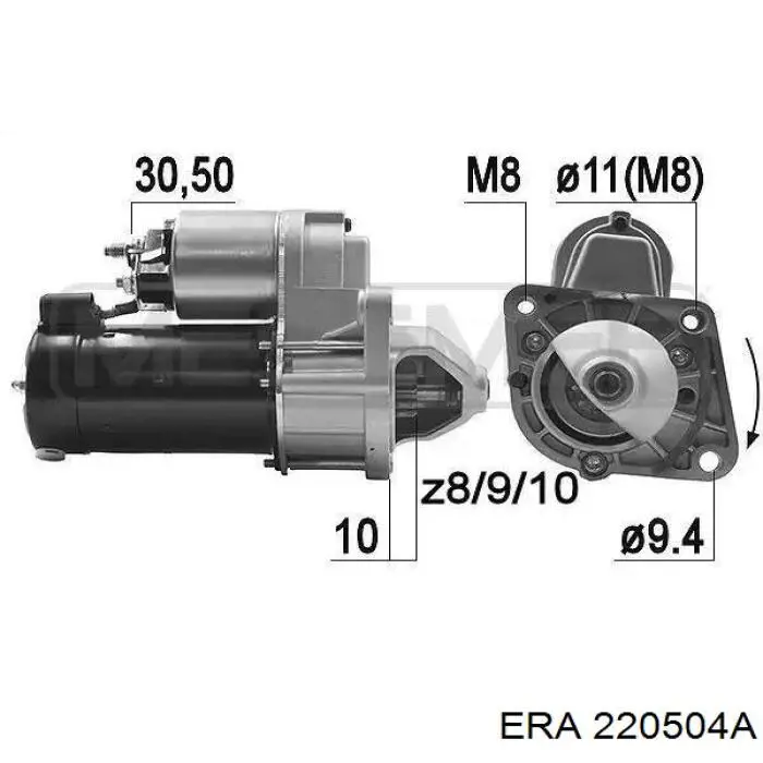 Стартер ERA 220504A ціна, від 105.88 USD