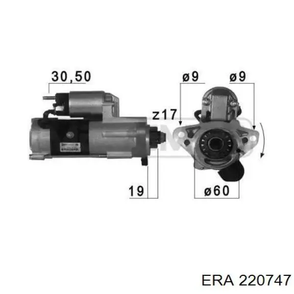 Стартер ERA 220747 ціна, від 264.47 USD