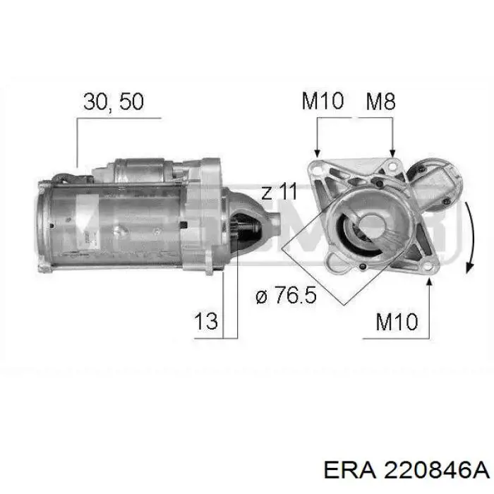 Купити 220846A ERA Стартер