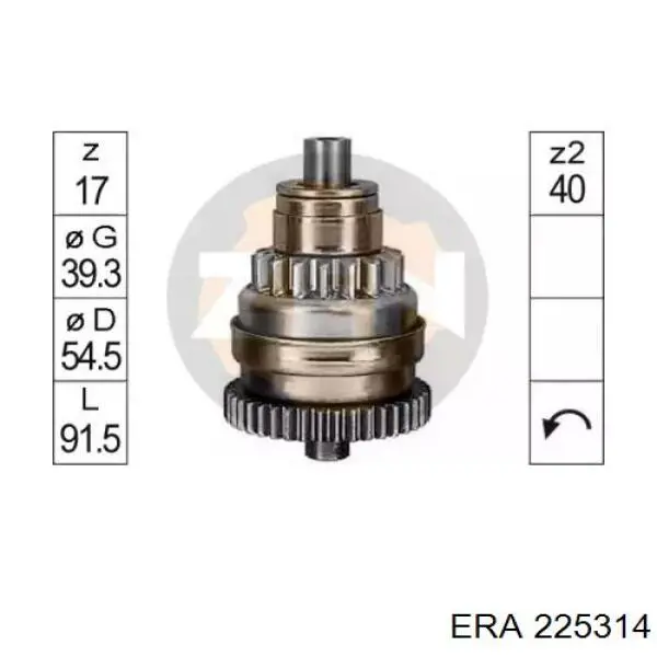 ZN0751 ZEN Привід стартера бендикс