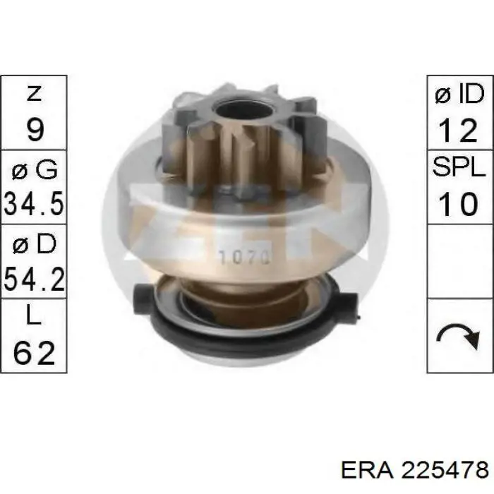Бендикс стартера 225478 ERA