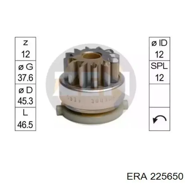 Бендикс стартера 225650 ERA