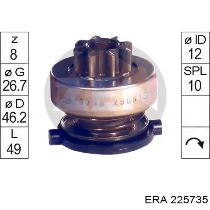 Бендикс стартера 225735 ERA