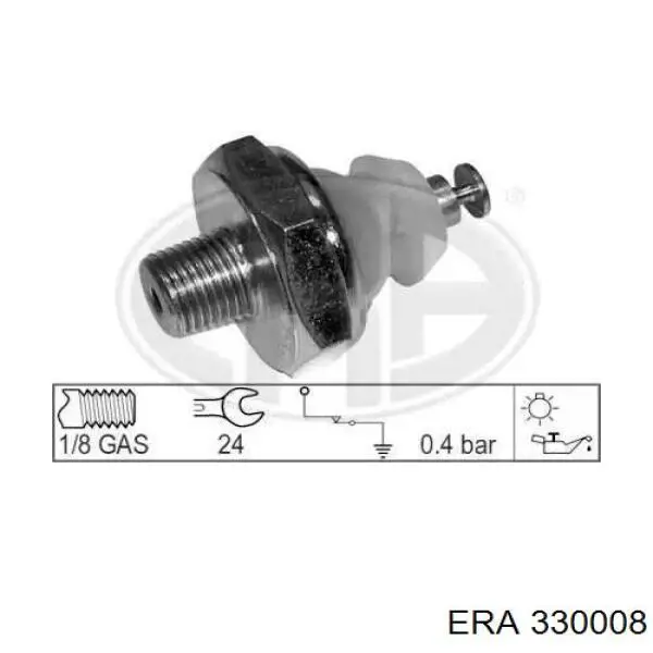 Манометри (показник тиску масла) ERA 330008 ціна, від 3.66 USD