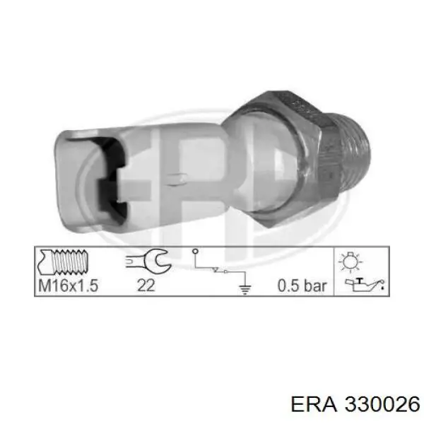 Манометри (показник тиску масла) ERA 330026 ціна, від 3.79 USD