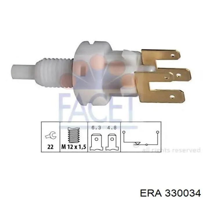 Кнопка стоп-сигналу ERA 330034 ціна, від 2.81 USD