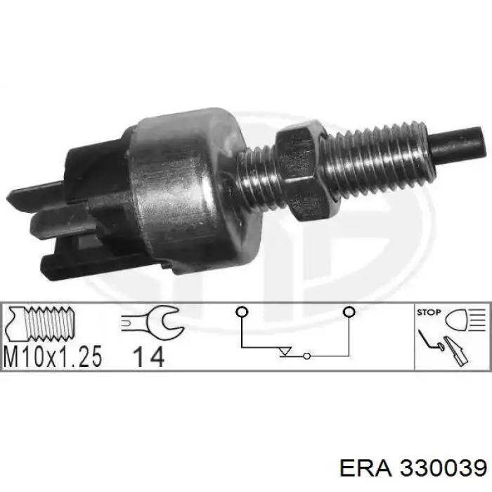 Купити 330039 ERA Датчик педалі гальма