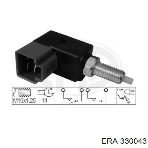 Купити 330043 ERA Датчик педалі гальма