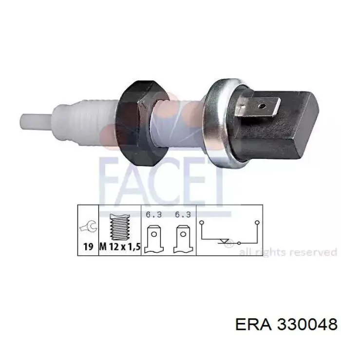 Кнопка стоп-сигналу ERA 330048 ціна, від 4.03 USD
