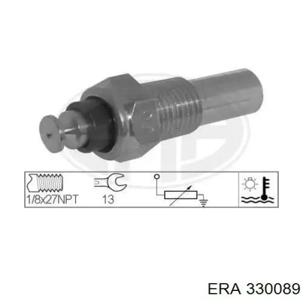 Термодатчик охолоджуючої рідини ERA 330089 ціна, від 4.19 USD