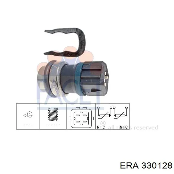 Термодатчик охолоджуючої рідини ERA 330128 ціна, від 3.94 USD