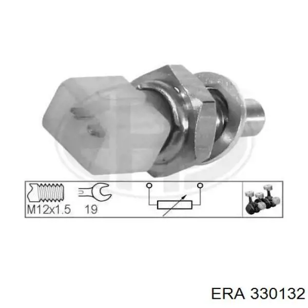 Термодатчик охолоджуючої рідини ERA 330132 ціна, від 6.41 USD