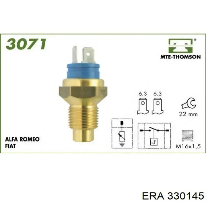Купити 330145 ERA Датчик температури охолоджуючої рідини