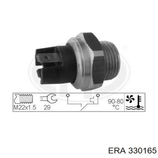 Датчик температури радіатора ERA 330165 ціна, від 6.42 USD