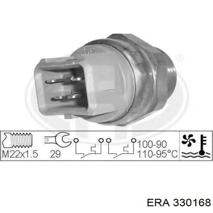 Купити 330168 ERA Датчик включення вентилятора