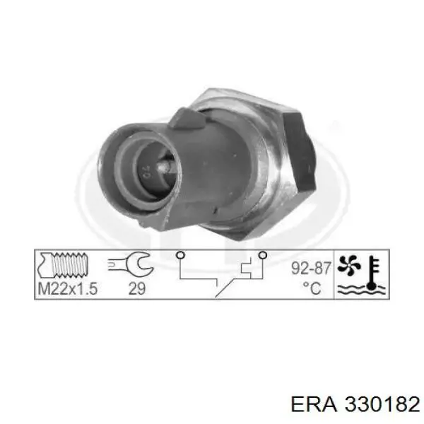 330182 ERA термо-датчик включення вентилятора радіатора