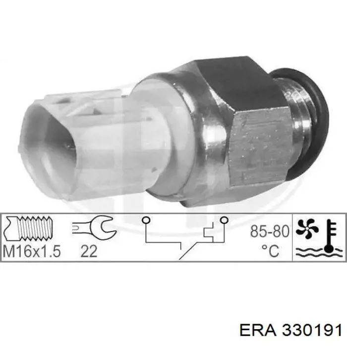 Купити 330191 ERA Датчик включення вентилятора