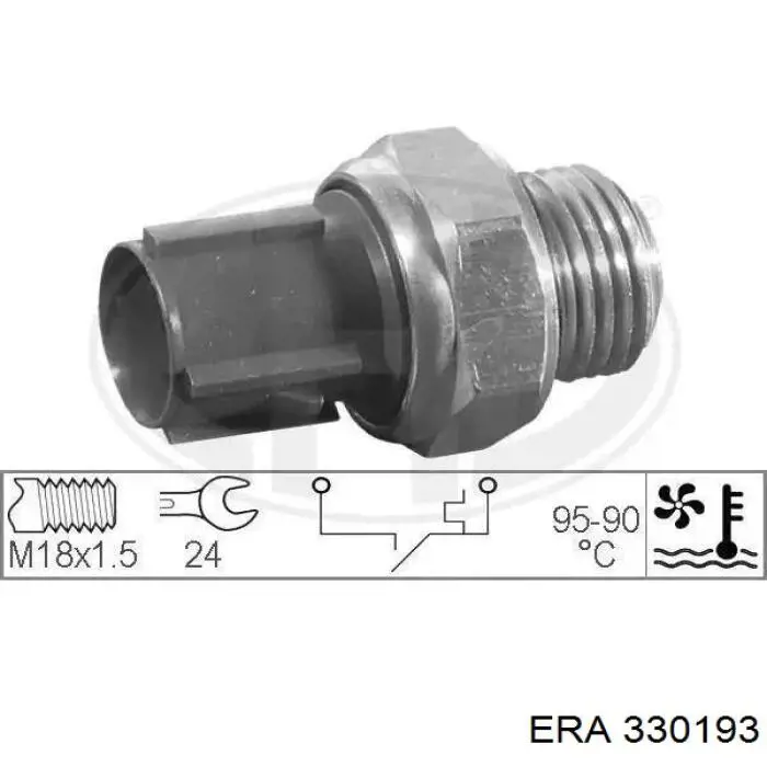 330193 ERA термо-датчик включення вентилятора радіатора