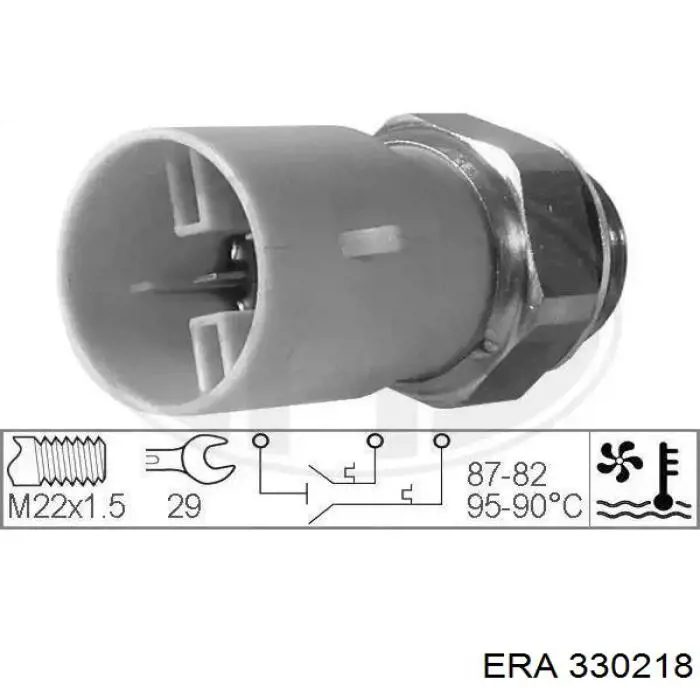 Датчик температури радіатора ERA 330218 ціна, від 6.54 USD