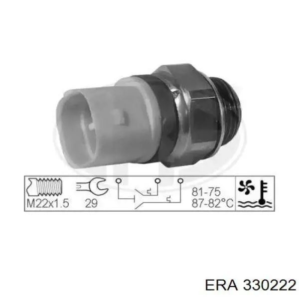 Датчик температури радіатора ERA 330222 ціна, від 10.27 USD