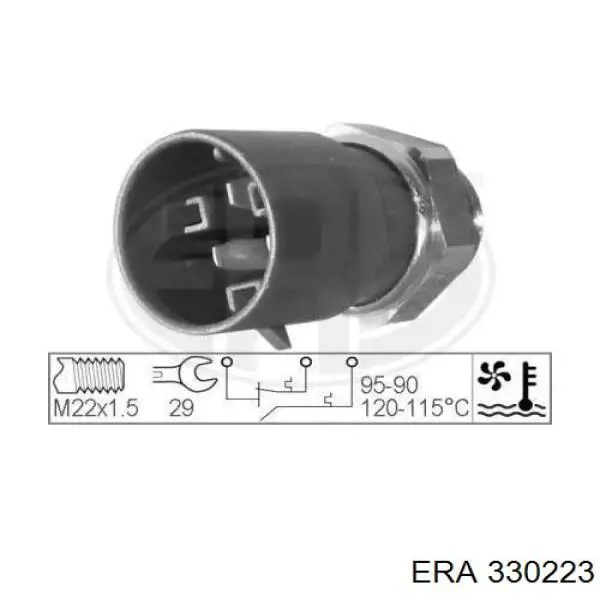 Датчик температури радіатора ERA 330223 ціна, від 6.35 USD