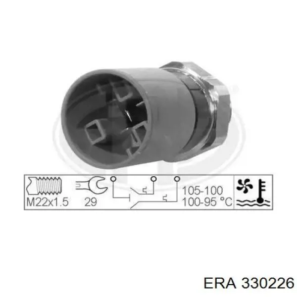 330226 ERA Датчик радіатора