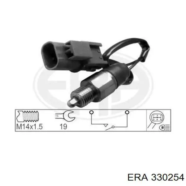Датчик ліхтарів заднього ходу ERA 330254 ціна, від 10.22 USD