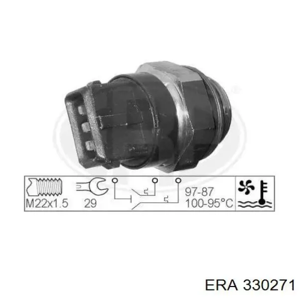 Купити 330271 ERA Датчик включення вентилятора