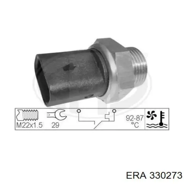 330273 ERA термо-датчик включення вентилятора радіатора