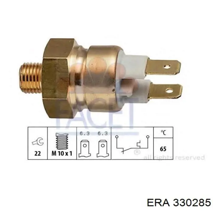 330285 ERA термо-датчик включення вентилятора радіатора